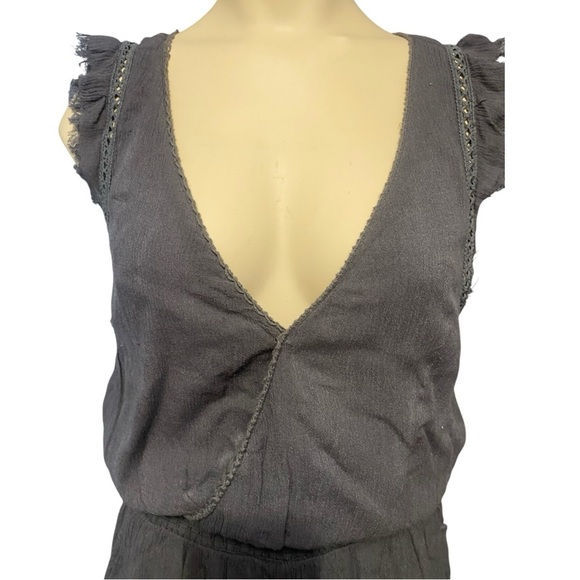 Free People Charcoal Sleeveless Jumpsuit - Picture 8 of 11